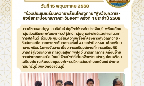ประชุมสู่ขวัญควายฯ